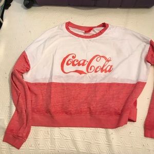 Coke crop top with long sleeves
